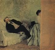 Edgar Degas Mr Edward and Mis Edward painting